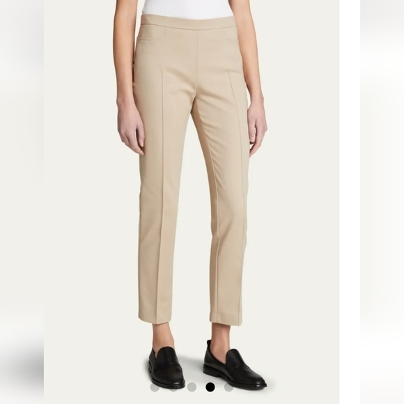 AKRIS PUNTO Franca Mid-Rise Cropped Pants light brown Size 6 - Picture 3 of 15